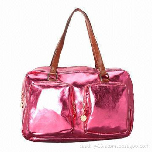 Satchels with polka dot lining